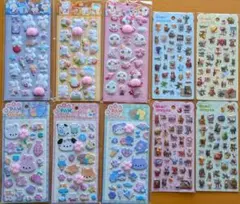 ③10枚 肉球シール おしりシール ボンボンドロップシール風 ぷくぷくシール