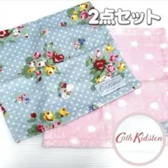 キャス・キッドソン 大判タオルハンカチ ハンドタオル 2枚セットドット 花柄