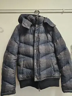 【美品】MICHEL KLEIN チェック柄ダウンジャケット 46
