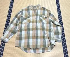 Favorite Gear 長袖チェックシャツ ベージュ系