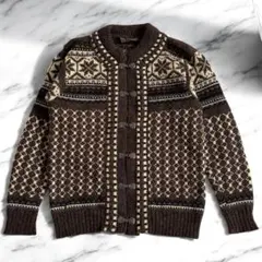 希少 70s ノルウェー製 チロリアン ニット カーディガン ノルディック