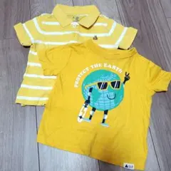 babyGAP イエロー Tシャツ&ポロシャツ2枚