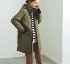 ロングコート キルティングジャケット