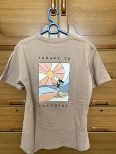 半袖 Tシャツ ベージュ バックプリント　ムラスポのサムネイル
