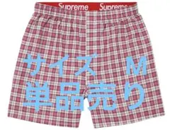 Supreme Plaid Boxers 単品売り M