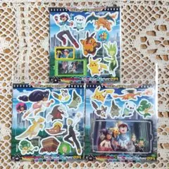 ポケモン BW サトシ アイリス デント シール ステッカー 3枚セット