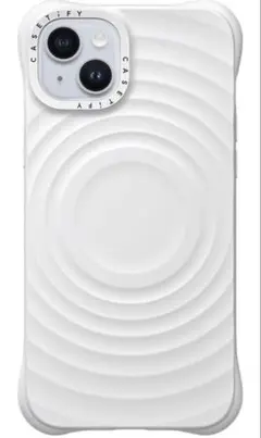 CASETiFY ウェーブ シリコン iPhone 15Plusケース ホワイト