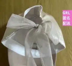 GRL バックリボンサテンロゴ刺繍キャップのサムネイル