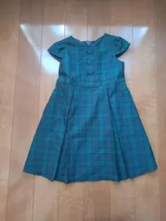 エニィファム　チェック柄半袖ワンピース 110　発表会　入学式