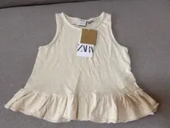 新品）ZARA ノースリーブフリルタンクトップ 116cmのサムネイル