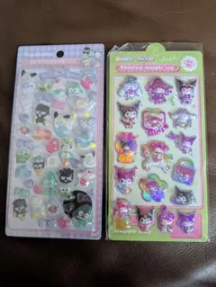 カラフルキャラクター立体シールセット