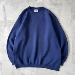 こ*う様 90s USA製　Lee リー　プレーン スウェット　無地　青　ヘビー