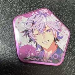 六角形ピンバッジ にじさんじ不破湊 缶バッチ ROF-MAO 1周年