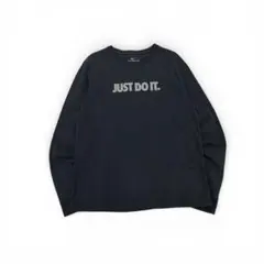 NIKE 長袖カットソー ロンT プリント 黒 M