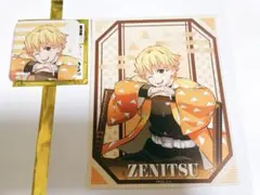 鬼滅の刃 我妻善逸 追憶回廊ノ導 缶バッジ レア グリッター ナムコ