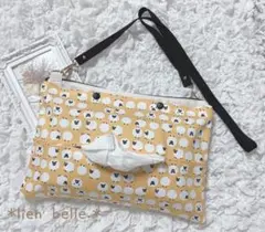 ティッシュサコッシュ　保育　ショルダー　お散歩バック　ティッシュケース