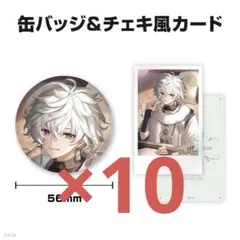 叢雲カゲツ 缶バッジ＆チェキ風カード 10点セット