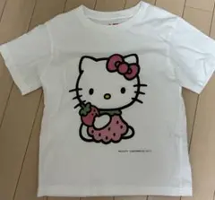 UNIQLO ハローキティ Tシャツ 120cm ホワイトのサムネイル