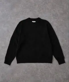 メンズ ニット ウォッシャブル ブラック 黒 オーバーサイズ M