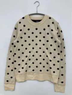 GAPドット柄クルーネックニット