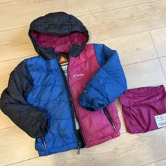 Columbia ダウンジャンパー X5 黒/青/赤