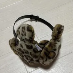 ディズニー ヒョウ柄 イヤーマフ カチューシャ 茶色