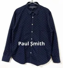 Paul Smith ポールスミス 長袖 シャツ 水玉 Lサイズ 紺