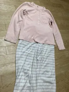 本日最終値下げ‼️ふわんわり暖か♪USED ユニクロ　フリース　部屋着セット