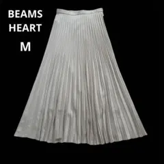 BEAMS HEARTビームスハート ロングプリーツスカートM クリームベージュのサムネイル