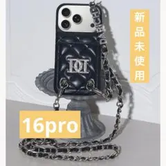 Darich♡ストーンロゴキルティングカードiPhoneケースBLK 16Proのサムネイル