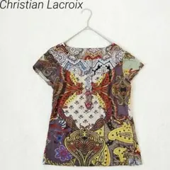 クリスチャンラクロワ Bazar 美品 Tシャツ 半袖 ラウンドネック 総柄 L 2026年最新】Christian Lacroix レディース 半袖(Tシャツ) Tシャツ