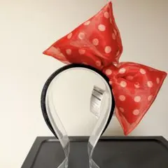 水玉リボンカチューシャ