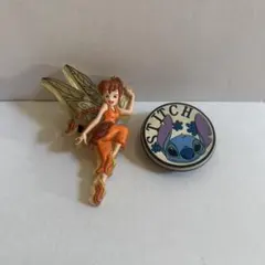 ディズニー ティンカーベル スティッチ クロックス　ジビッツチャーム