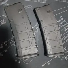 PTS PMAG 東京マルイ次世代電動ガン用　ブラック 2本 次世代M4マガジン PTS 製 120/30連 切替式 P-MAG ポリマー