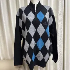 DUNLOP ダイヤモンド模様 セーター 4L