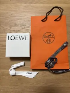 美品】HERMES♡エルメス✨オレンジ空箱 紙袋 年代別リボン12点セット
