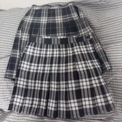 スクール チェック柄 プリーツ ミニスカート
