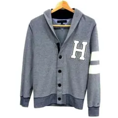 ✈ トミーヒルフィガー 　長袖 ショールカラー　カーディガン　メンズ M　デカH