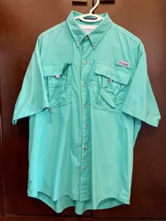 Columbia PFG 半袖シャツ ターコイズブルー メンズのサムネイル