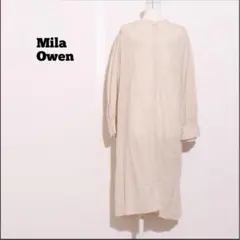 ★美品★ Mila Owen ミラオーウェン ミディアムワンピース ノーカラー