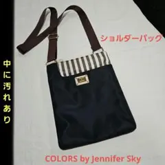 COLORS by Jennifer Sky ブラックショルダーバッグ