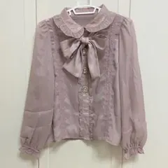 ROJITA ボウタイ付きブラウス