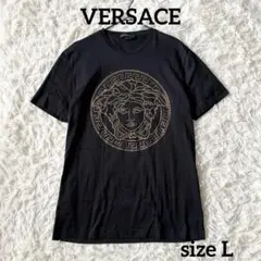 VERSACE メデューサ ラインストーン 刺繍Tシャツ - メルカリ