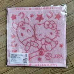 新品✨️ターフィー　ハローキティ　ハンドタオル　タオルハンカチ　JRA　非売品