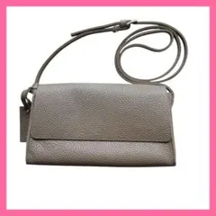 レディース 本革 斜め掛けショルダーバッグ フォーン色