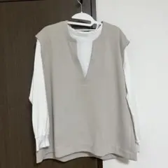 ハニーズ 長袖 レイヤード風 カットソー Mサイズ
