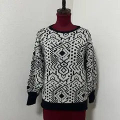 ニット 長袖 レディース モノトーン クルーネック 秋