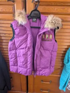 NAPAPIJRI ダウンベスト パープル