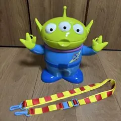 リトルグリーンメン 東京ディズニーランド　ポップコーンバスケット ストラップ付き