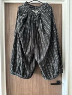 melange サルエルパンツ ストライプ